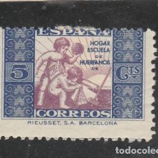 Selos: ESPAÑA 1937 - EDIFIL NRO. 1 BENEFICENCIA - SIN GOMA. Lote 120000799