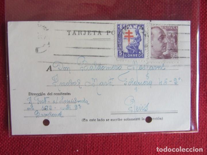Sellos: TARJETA POSTAL 1946 - Foto 1