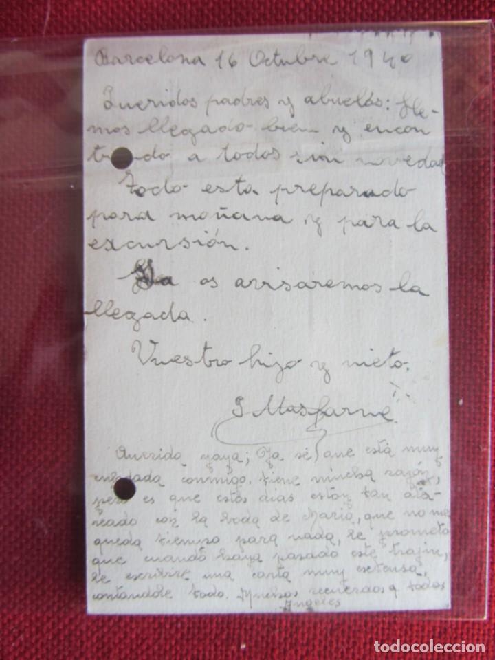 Sellos: TARJETA POSTAL 1940 - Foto 2