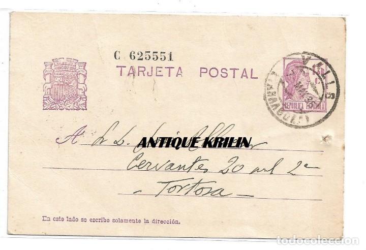 Sellos: ENTERO POSTAL CIRCULADA 1935 - Foto 1