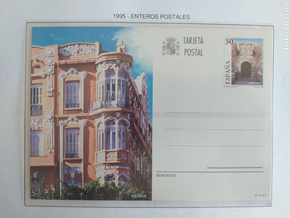 Sellos: SELLOS ESPA&Ntilde;A POSTAL A&Ntilde;O 1995 MELILLA SIN CIRCULAR - Foto 1