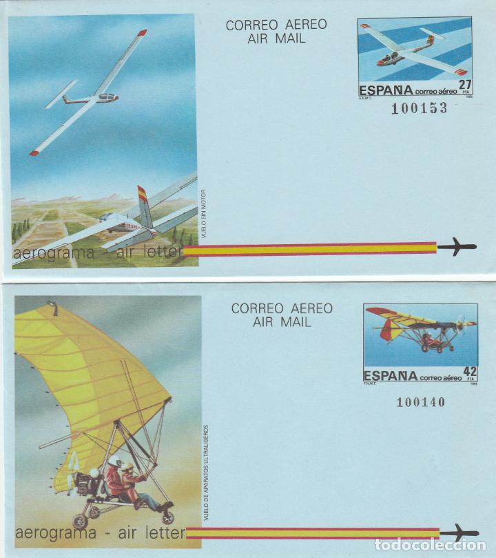 Sellos: 1985.-Aerogramas A&ntilde;o completo - Foto 1