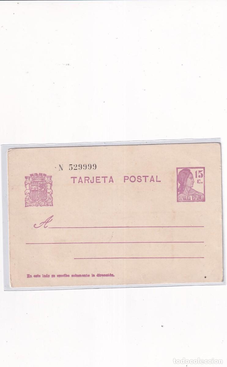 Sellos: Entero postal Rep&uacute;blica, sin usar - Foto 1