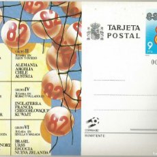 Sellos: ENTERO POSTAL CON SELLO MUNDIAL FUTBOL ESPAÑA 82