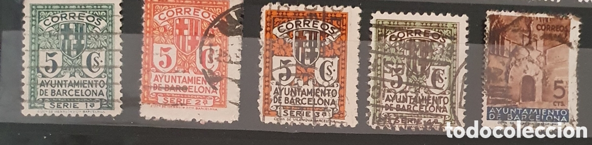 Sellos: Ayuntamiento de Barcelona 5 sellos