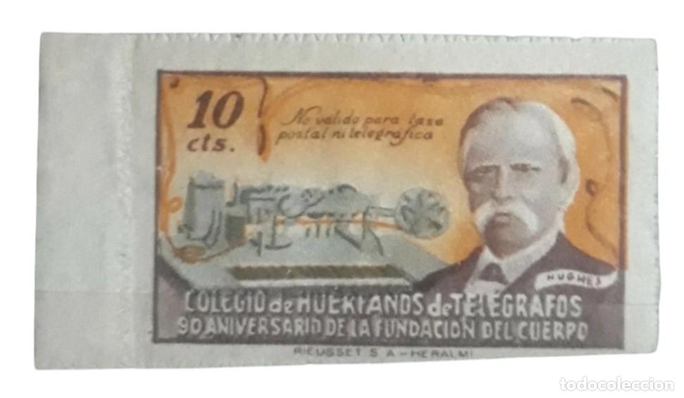 Sellos: COLEGIO DE HU&Eacute;RFANOS DE TEL&Eacute;GRAFOS 10 CTOS. NUEVO - MH *