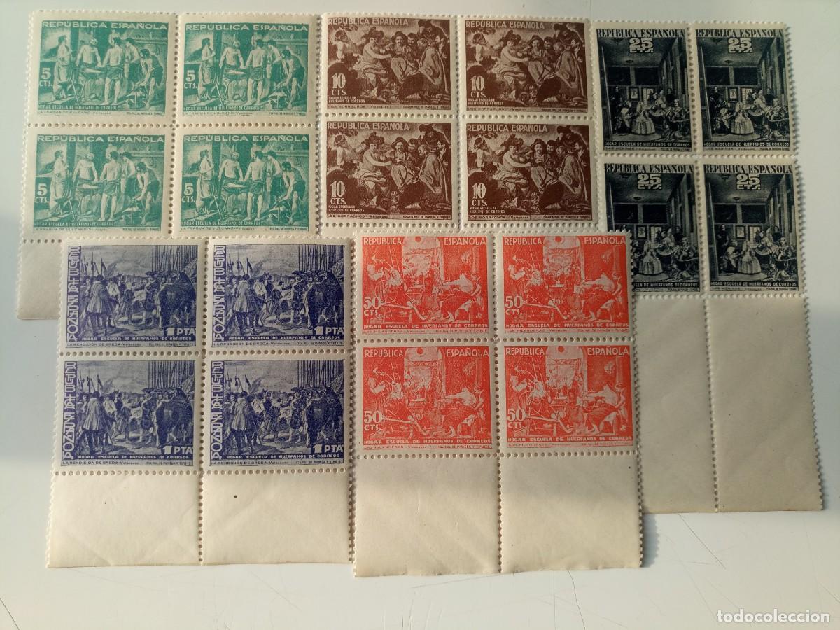 Timbres: Beneficencia del a&ntilde;o 1938 Edifil 29/33 EN BL4 en nuevo**