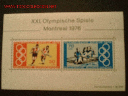 Timbres: JUEGOS OLIMPICOS DE MONTREAL