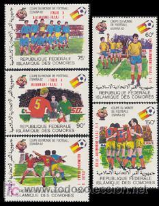 Sellos: COMORES 1982 373/77 5v Sobr. - Foto 1