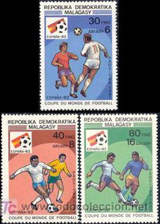 Sellos: MADAGASCAR 1982 672/74 3v - Foto 1