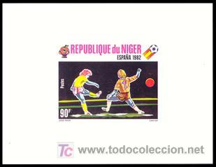 Sellos: NIGER 1982 HB (90f) S/D M82 - Foto 1