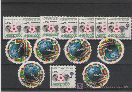 Timbres: TEMA FUTBOL BONITO LOTE