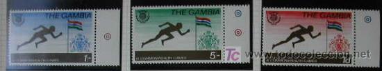 Timbres: GAMBIA 1970 JUEGOS DE LA COMMONWEALTH - YVERT 239/241
