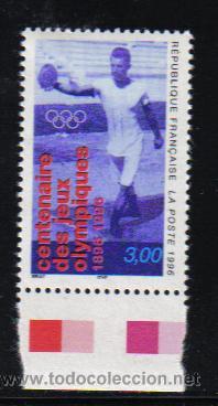 Timbres: FRANCIA CENT DE LOS JUEGOS OLIMPICOS