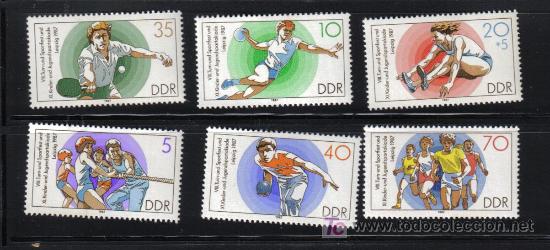 Timbres: DDR ALEMANIA DEL ESTE ESPATAKIADAS DEPORTES