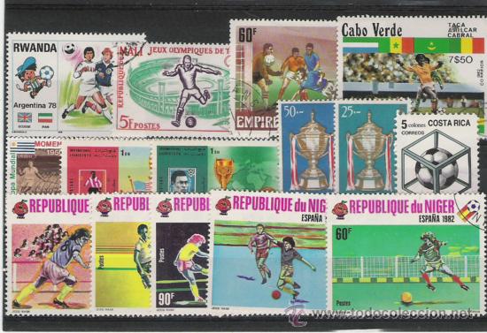 Timbres: TEMA FUTBOL BONITO LOTE DE SELLOS