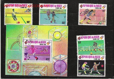 Timbres: TEMA ESPA&Ntilde;A 1982 BONITO LOTE DE HOJITA Y SERIE