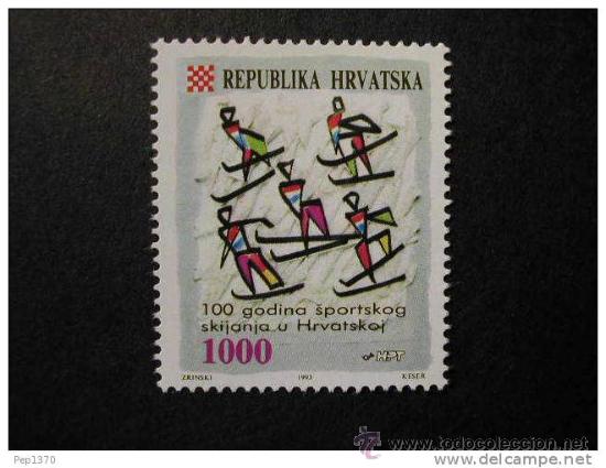 Timbres: CROACIA 1993 SKI YVERT 217