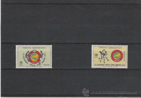 Briefmarken: TEMA DEPORTES SERIE NUEVA FUTBOL UEFA CHARNELA