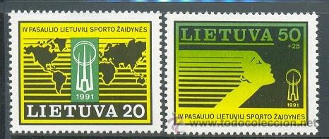 Selos: LITUANIA 1991 - JUEGOS DEPORTIVOS EN LITUANIA - Yvert 413/14