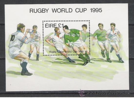Briefmarken: COPA DEL MUNDO DE RUGBY HOJITA BLOQUE NUEVA