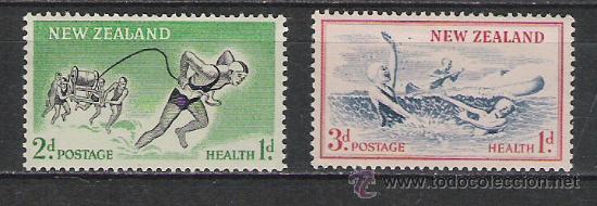 Sellos: TEMA DEPORTES SERIE N&ordm; 362/363 DE NEW ZELANDA