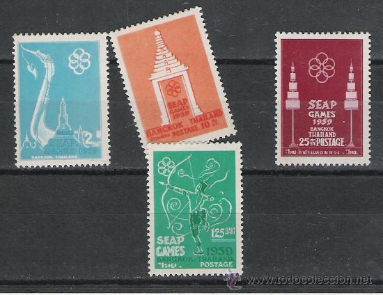 Sellos: TEMA DEPORTES SERIE N&ordm; 319/322 DE THAILANDIA
