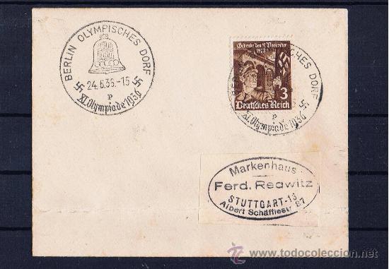 Timbres: circulado Olimpiadas 36 Berlin de espectacular impresion i magnifica expresion