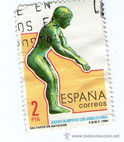 Selos: sello / vi&ntilde;eta de espa&ntilde;a, juegos olimpicos de los angeles 1984