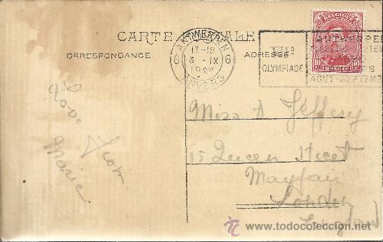 Sellos: JUEGOS OIMPICOS DE AMBERES 1920 MAT DE LA VII OLIMPIADA