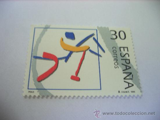 Selos: EDIFIL 3369 - POLO DEPORTES OLIMPICOS DE PLATA 1995 30 PTAS NUEVO