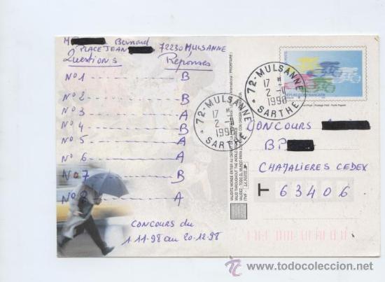 Selos: CICLISMO. FRANCIA. ENTERO POSTAL CAMP. MUNDO DE CICLISMO. CHAMBERY 1989. CIRCULADO