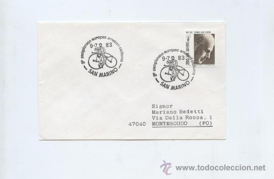 Selos: CICLISMO. SAN MARINO 3&ordm; CAMPEONATO EUROPEO AMATEUR DE CICLISMO. 1983