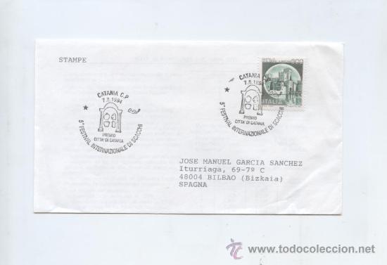 Selos: ITALIA. 5&ordm; FESTIVAL INTERNACIONAL DE AJEDREZ. CATANIA 07/08/1994