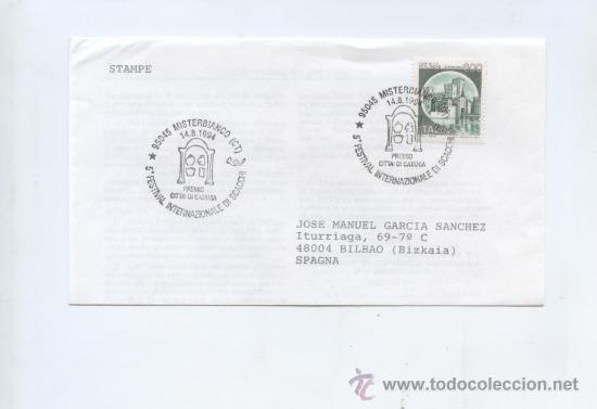 Selos: ITALIA. 5&ordm; FESTIVAL INTERNACIONAL DE AJEDREZ. PREMIO CIUDAD DE CATANIA. MISTERBIANCO (CT) 14/08/1994