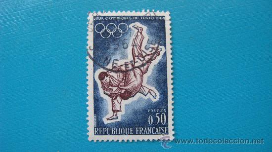 Selos: 1964 francia, juegos olimpicos de tokyo, yvert 1428