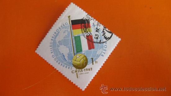 Briefmarken: 1962 hungria, copa del mundo de futbol de chile, yvert 1508