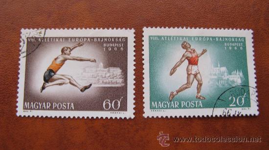 Briefmarken: 1966 hungria, 8 campeonatos de europa deatletismo en budapest