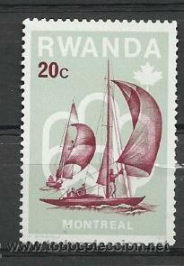 Selos: DEPORTES VELA  RUANDA  1976 JUEGOS OLIMPICOS MONTREAL 1976