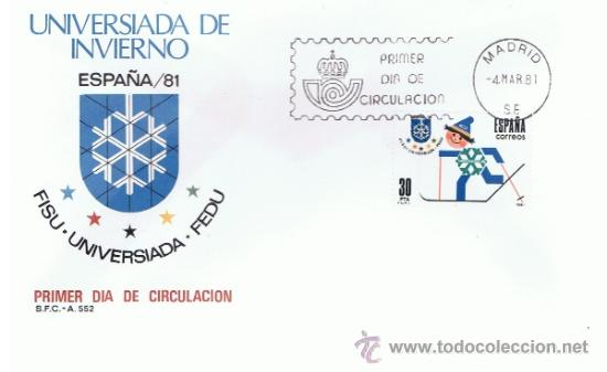 Sellos: spd universiada de invierno 1981 - Foto 1