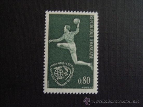 Selos: FRANCIA ,N&ordm; YVERT 1629***A&Ntilde;O 1970. CAMPEONATO MUNDIAL DE BALONMANO