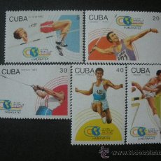 Sellos: CUBA 1992 IVERT 3238/42 *** CAMPEONATO DEL MUNDO DE ATLETISMO - DEPORTES. Lote 35152498