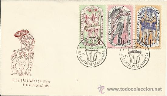 Selos: CHECOSLOVAQUIA SPD DEPORTE GIMNASIA RITMICA ESPARTAQUIADA 1960