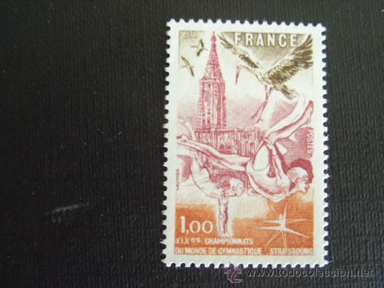 Selos: FRANCIA ,N&ordm; YVERT 2019***A&Ntilde;O 1978. CAMPEONATO DEL MUNDO DE GIMNASIA