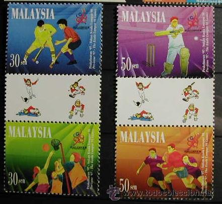 Selos: MALASIA 1997 - JUEGOS DE KUALA LUMPUR '98 - YVERT 652-655