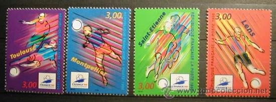 Selos: FRANCIA 1996 - CAMPEONATO DEL MUNDO DE FUTBOL - YVERT 3010-3013