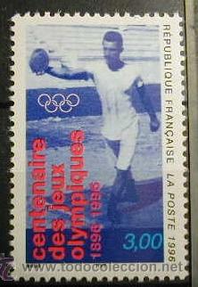 Selos: FRANCIA 1996 - CENTENARIO DE LOS JUEGOS OLIMPICOS - YVERT 3016