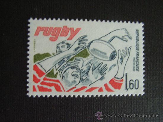 Timbres: FRANCIA ,N&ordm; YVERT 2236***A&Ntilde;O 1982. DEPORTE. RUGBY