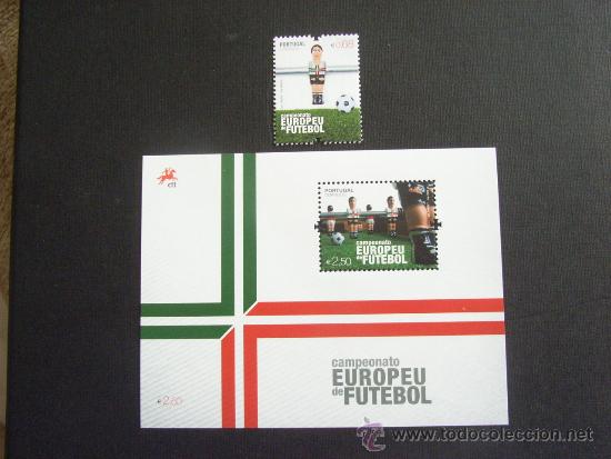 Sellos: PORTUGAL N&ordm; YVERT 3713 + HB 338***  A&Ntilde;O 2012. DEPORTE. FUTBOL. CAMPEONATO EUROPA DE FUTBOL
