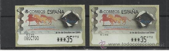Sellos: ATM CABALLOS CARTUJANOS 2 ATM MISMA MAQUINA UNA CON FECHA